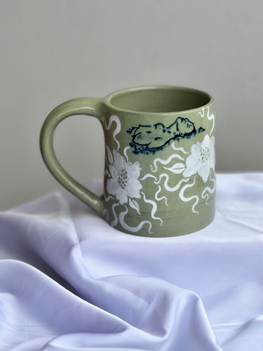 Soft Sage Swim Babe Mug