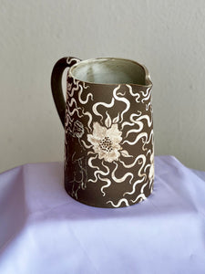 Harvest Pitcher in Dark Floral