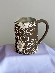 Harvest Pitcher in Dark Floral