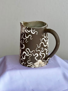 Harvest Pitcher in Dark Floral