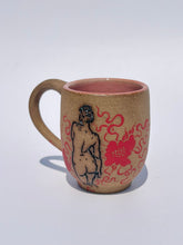 Rounded Floral Mug in Red - Second