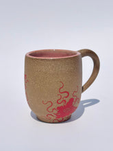 Rounded Floral Mug in Red - Second
