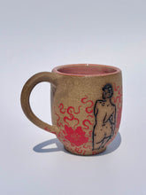 Rounded Floral Mug in Red - Second