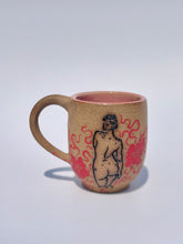 Rounded Floral Mug in Red - Second