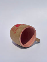 Rounded Floral Mug in Red - Second