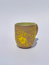 Rounded Floral Mug in Yellow - Second