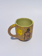 Rounded Floral Mug in Yellow - Second