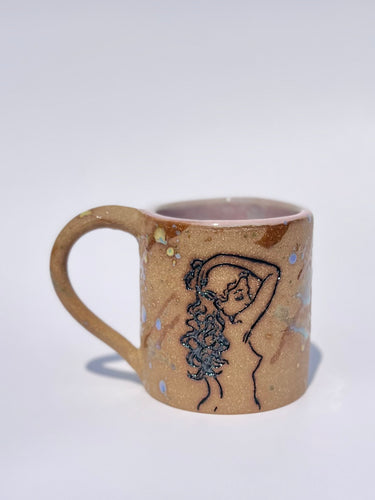 * NEW * Splatter Garden Babe Mug in Ice Rose - Second