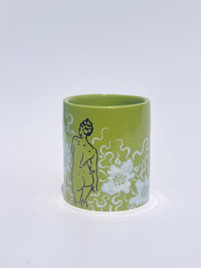 ** NEW ** Lime Green Classic Purple Figure Cup
