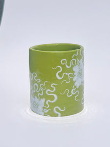 ** NEW ** Lime Green Classic Purple Figure Cup