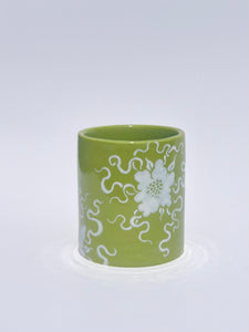 ** NEW ** Lime Green Classic Purple Figure Cup