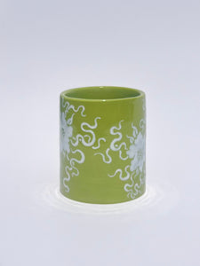 ** NEW ** Lime Green Classic Purple Figure Cup