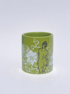 ** NEW ** Lime Green Classic Purple Figure Cup