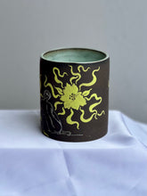 Dark Flower Recline Cup in Chartreuse