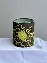 Dark Flower Recline Cup in Chartreuse