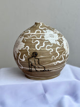 Desert Dreaming White Flower Globe Vase