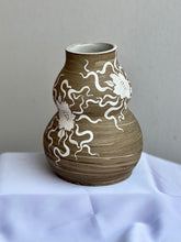 Desert Dreaming White Flower Curvy Vase