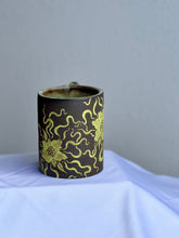 Dark Floral Classic Mug in Chartreuse