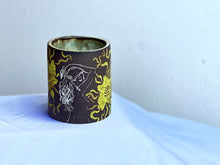 Dark Flower Garden Babe Cup in Chartreuse