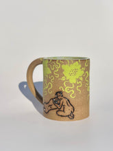 Bilitis Lime Green Floral Mug - Second