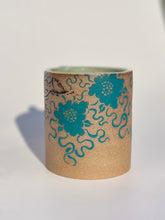 Swim Babe Mug in Teal Flowers - Second