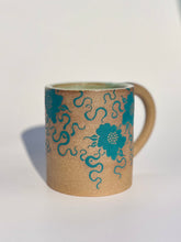 Swim Babe Mug in Teal Flowers - Second
