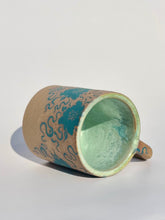 Swim Babe Mug in Teal Flowers - Second