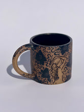 ** NEW ** Black Flower Mug