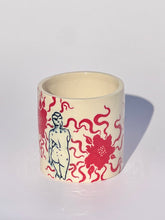 * NEW * Porcelain Floral Tumbler in Red