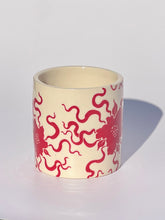 * NEW * Porcelain Floral Tumbler in Red