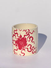 * NEW * Porcelain Floral Tumbler in Red