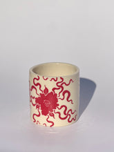 * NEW * Porcelain Floral Tumbler in Red