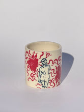 * NEW * Porcelain Floral Tumbler in Red