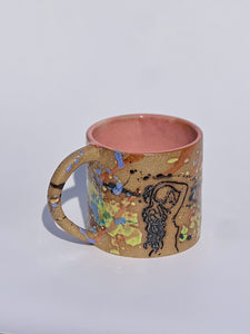 ** NEW ** Splatter Mug - 70s Retro Pink