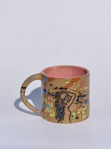 ** NEW ** Splatter Mug - 70s Retro Pink