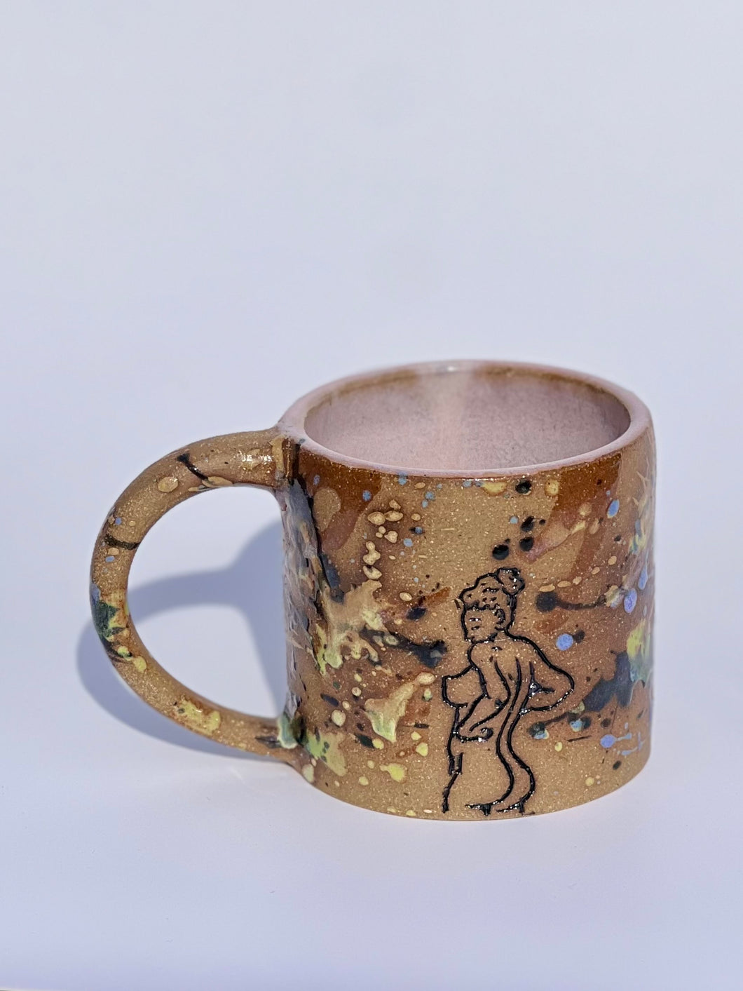 ** NEW ** Splatter Cheeky Mug in Ice Rose - Second