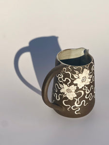 * NEW * Harvest Pitcher in Dark Floral