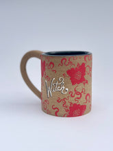 ** NEW ** Red Flower Witch Mug