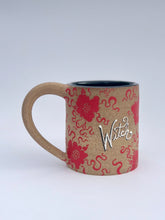 ** NEW ** Red Flower Witch Mug