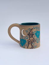 * NEW * Teal Witch Crescent Moon Mug