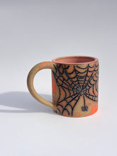 ** NEW ** Spiderweb Mug in Bright Orange