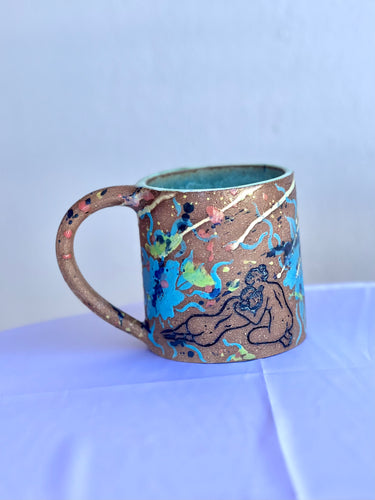 *** Bilitis Mug in Blue Neon