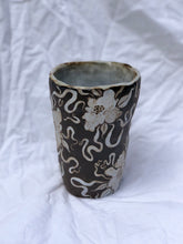 Dark Forest Hand Built Cup in Antique Blue