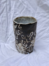 Dark Forest Hand Built Cup in Antique Blue