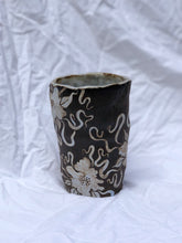 Dark Forest Hand Built Cup in Antique Blue