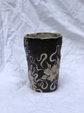 Dark Forest Hand Built Cup in Antique Blue