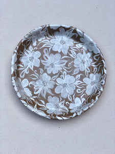 White Floral Feast Platter