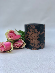 Black Flower Cup