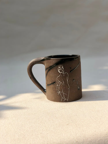 Dark Splatter Mug in Black