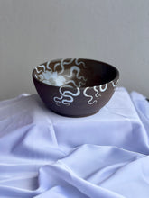 Dark Flower Bowl in Blue